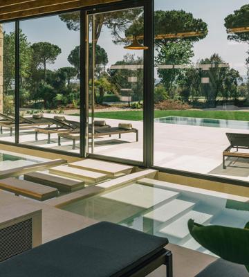 Elegant modern thermal baths at the Camiral a Quinta de Lago PGA Resort in Girona
