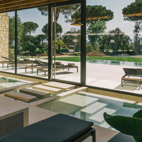 Elegant modern thermal baths at the Camiral a Quinta de Lago PGA Resort in Girona
