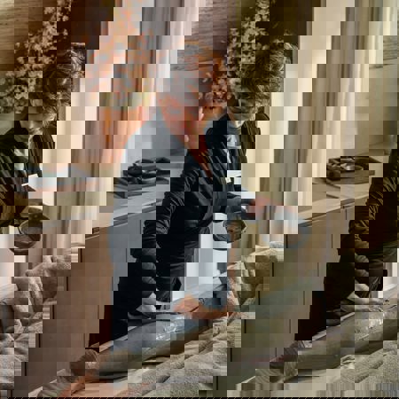 Lower leg mud skin treatment at elegant wellness spa in Costa Brava