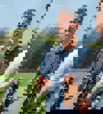 Golfers Enjoying a Round on Camiral Stadium Course Girona