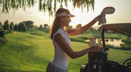 Woman at Camiral Tour Course Hole Twelve Girona