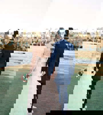 Couple at Camiral Wedding Venue in Spain