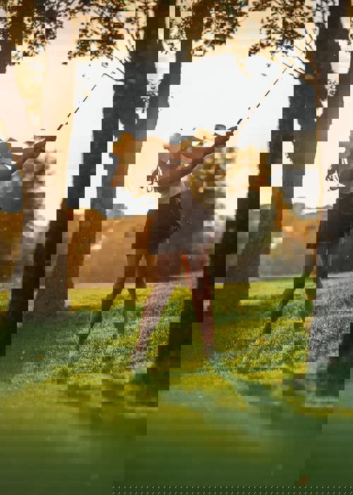 Guest Playing Golf at Award Winning Camiral Golf Course