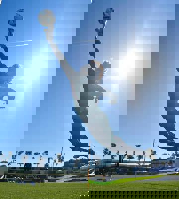 Sports Resort Spain Mediterranean - Goalkeeper Diving to Save Football