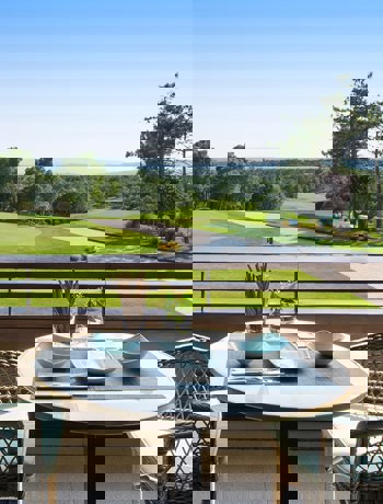 Club Cafe at Camiral A Quinta do Lago Resort in Girona exterior terrace dining