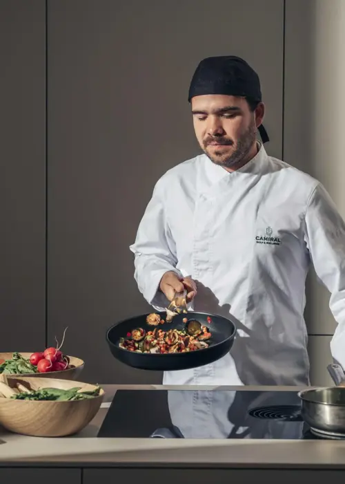 Camiral Wellness Kitchen cooking longevity dishes for health