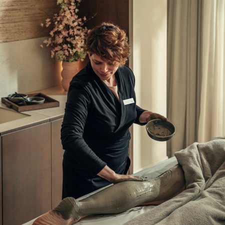 Bioline skin treatment in luxury wellness spa with soft colours and luxury furnishings