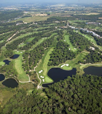 Location of the Camiral Resort near Barcelona