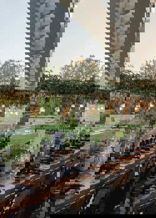 Boutique luxury outdoor wedding venue at Camiral Hotel