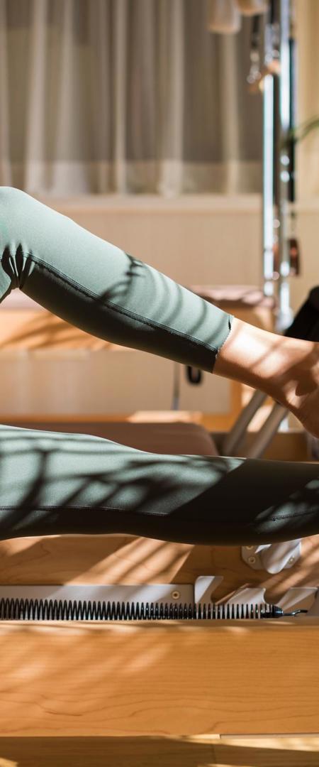 Pilates studio and reformer beds at the Camiral Wellness Spa in Girona