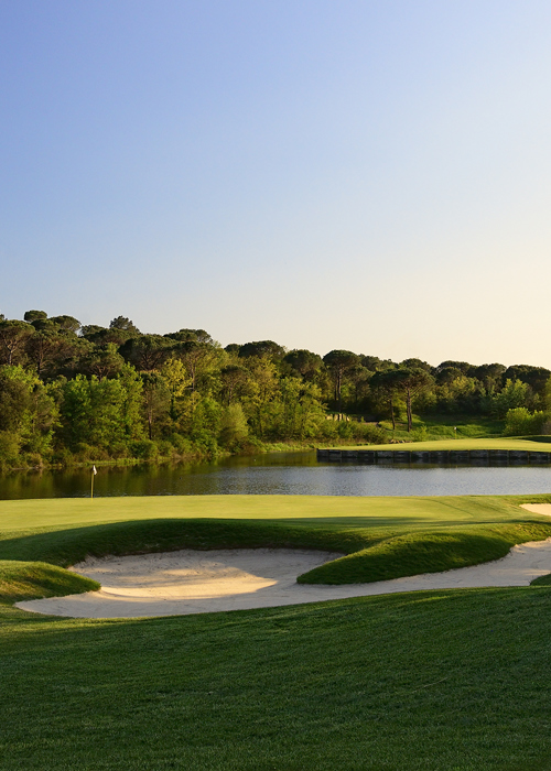 Camiral Stadium Course Hole 11 Green and Bunkers at PGA Catalunya Resort Girona